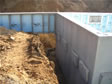 High and dry Superior Wall System basement foundation ready for modular home