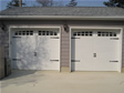 Standard or upgraded garage doors can be installed with or without glass