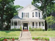 Monmouth County, Spring Lake, NJ modular home with gazebo style wraparound porch and turret