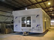 A section of modular home at the end of the manufacturing assembly line