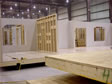 Modular home floor & wall system under construction in the factory