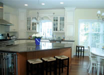 Custom kitchen and custom window from Monmounth County New Jersey's custom modular home builder.