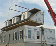 Custom modular home construction Delivery and Set