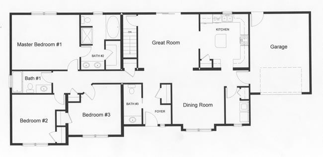 Ranch Floor Plans Monmouth County Ocean County New Jersey